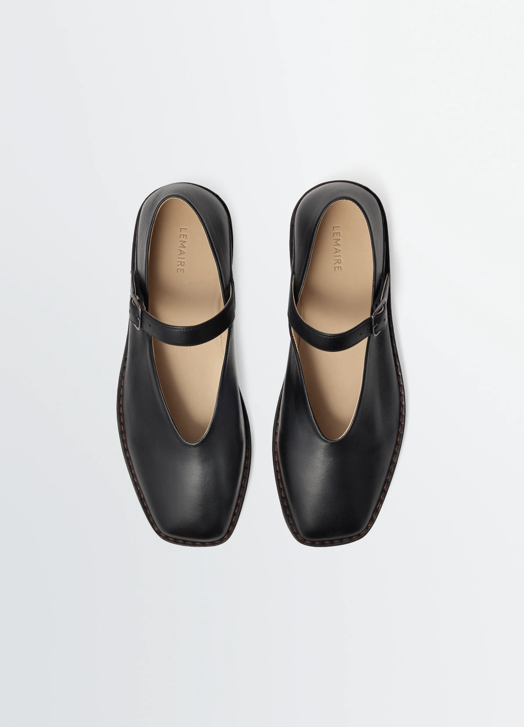 BALLERINA SHOES IN LEATHER - Image 5