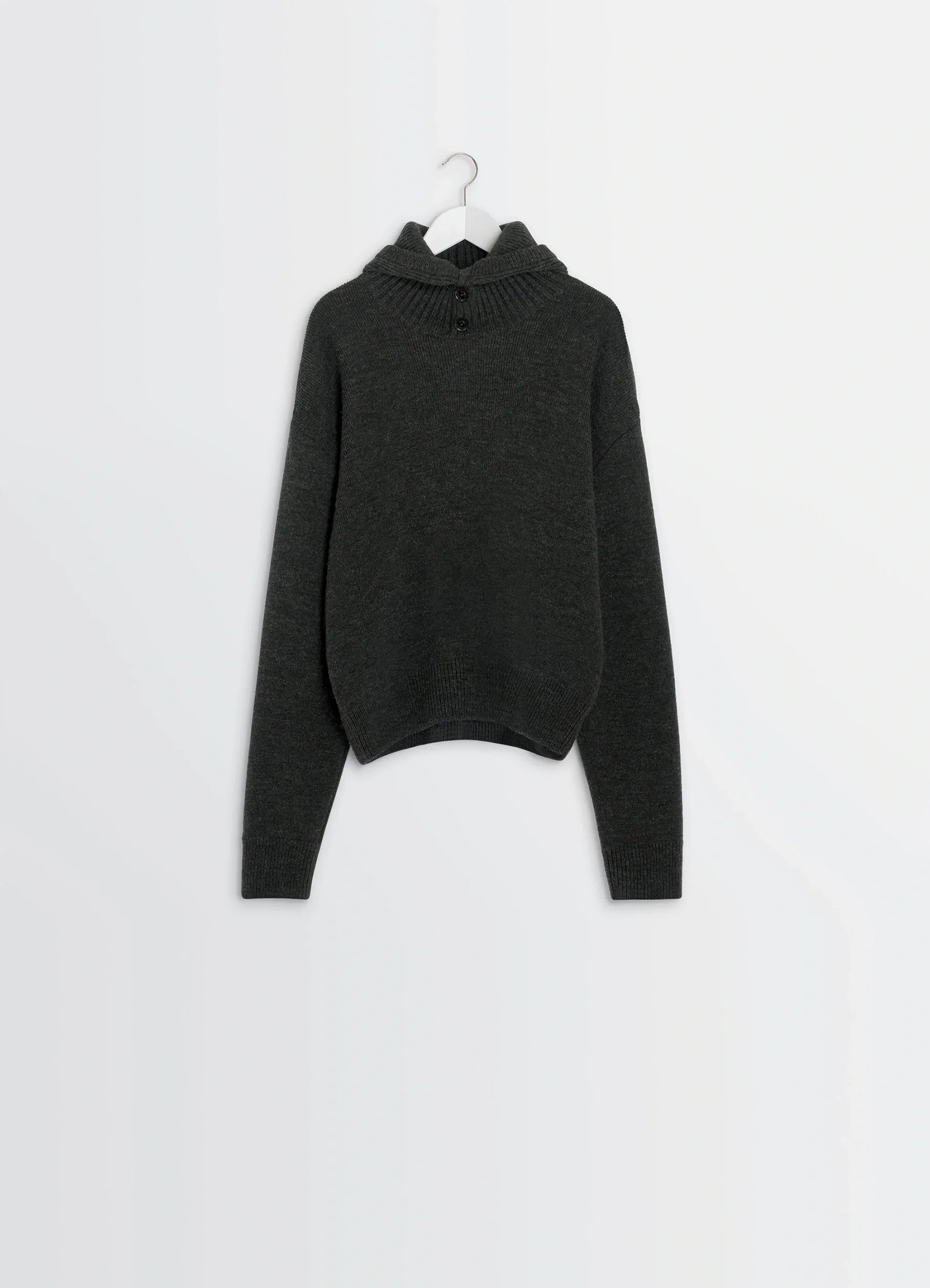 HOODED SWEATER IN WOOL ALPACA - Image 5