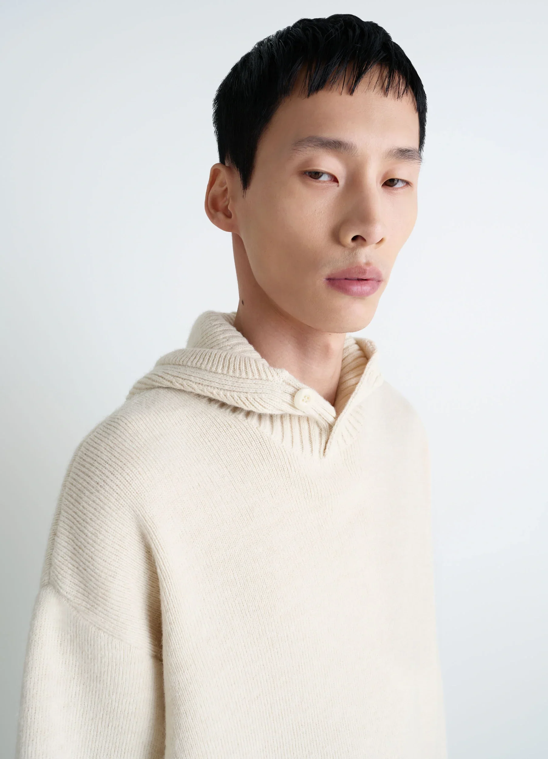 HOODED SWEATER IN WOOL ALPACA - Image 4
