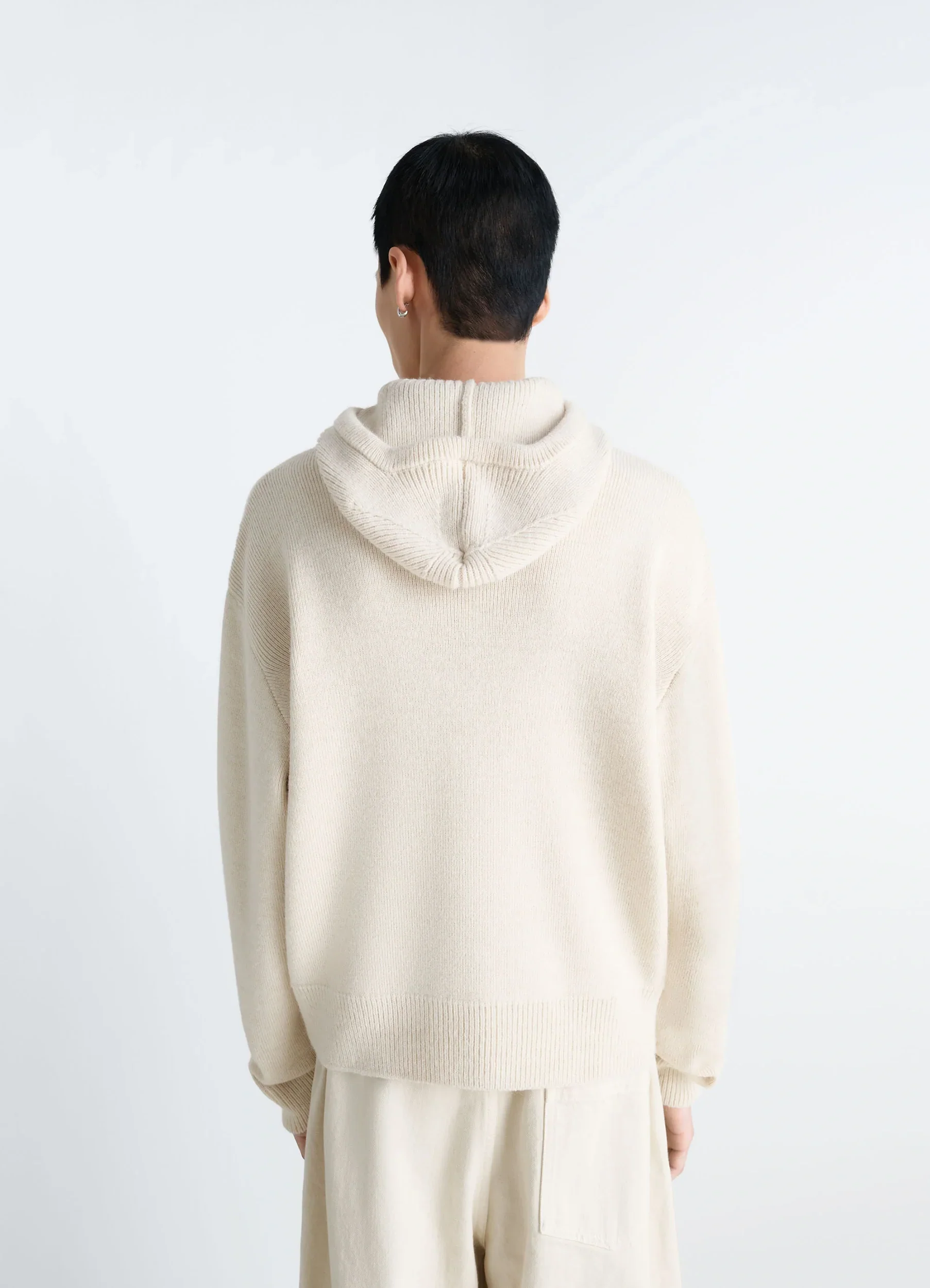 HOODED SWEATER IN WOOL ALPACA - Image 5