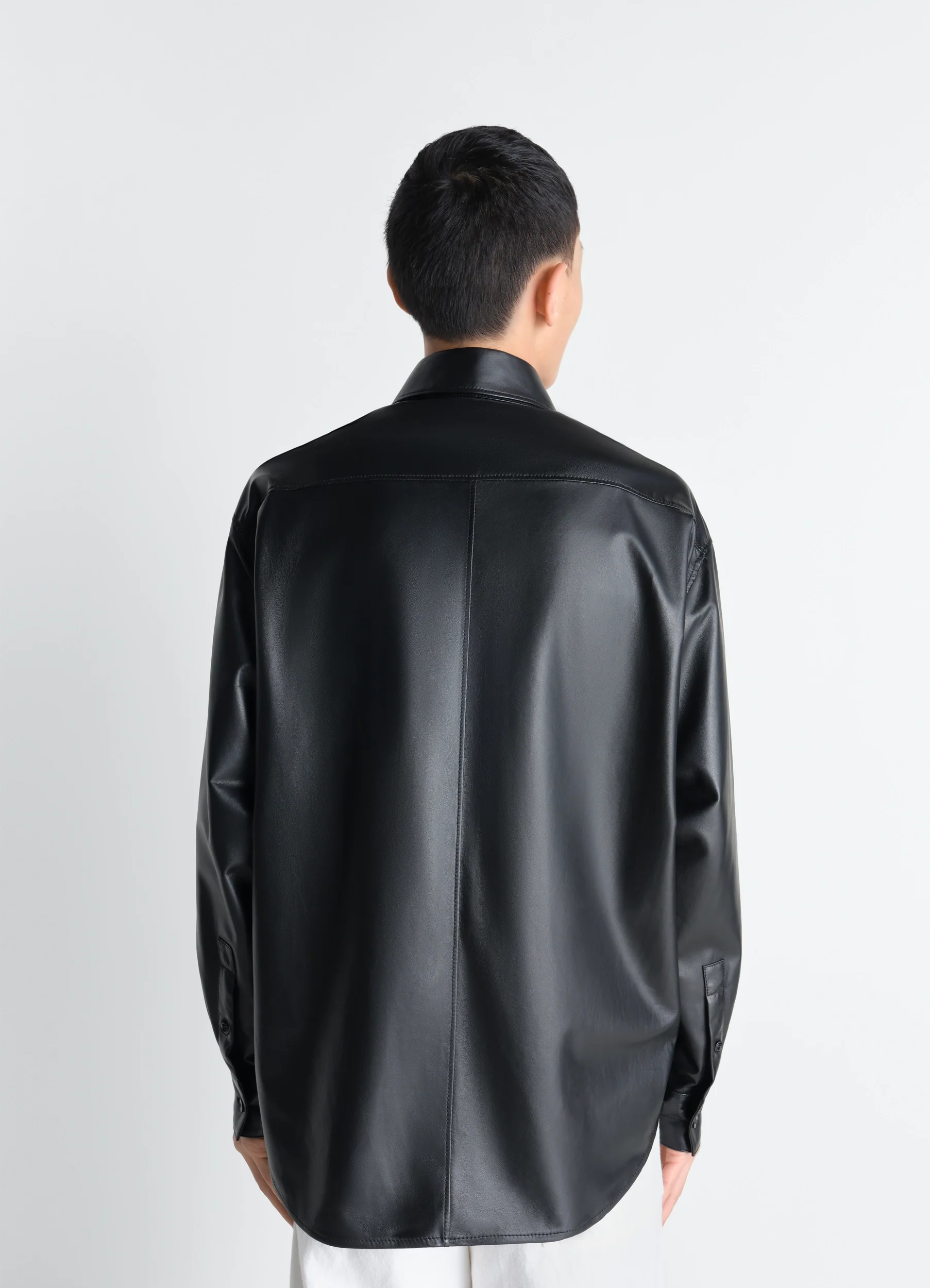 OVERSHIRT IN LIGHT NAPPA LAMB - Image 4