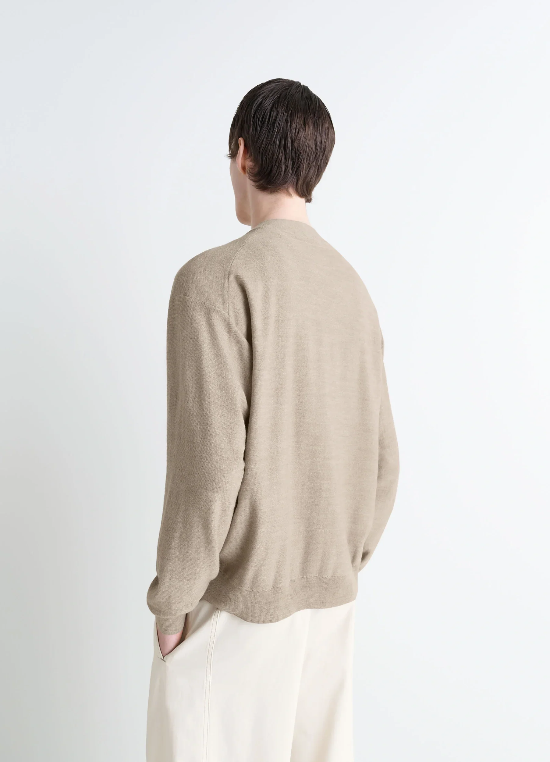 RELAXED TWISTED CARDIGAN IN MERINO BLEND - Image 6