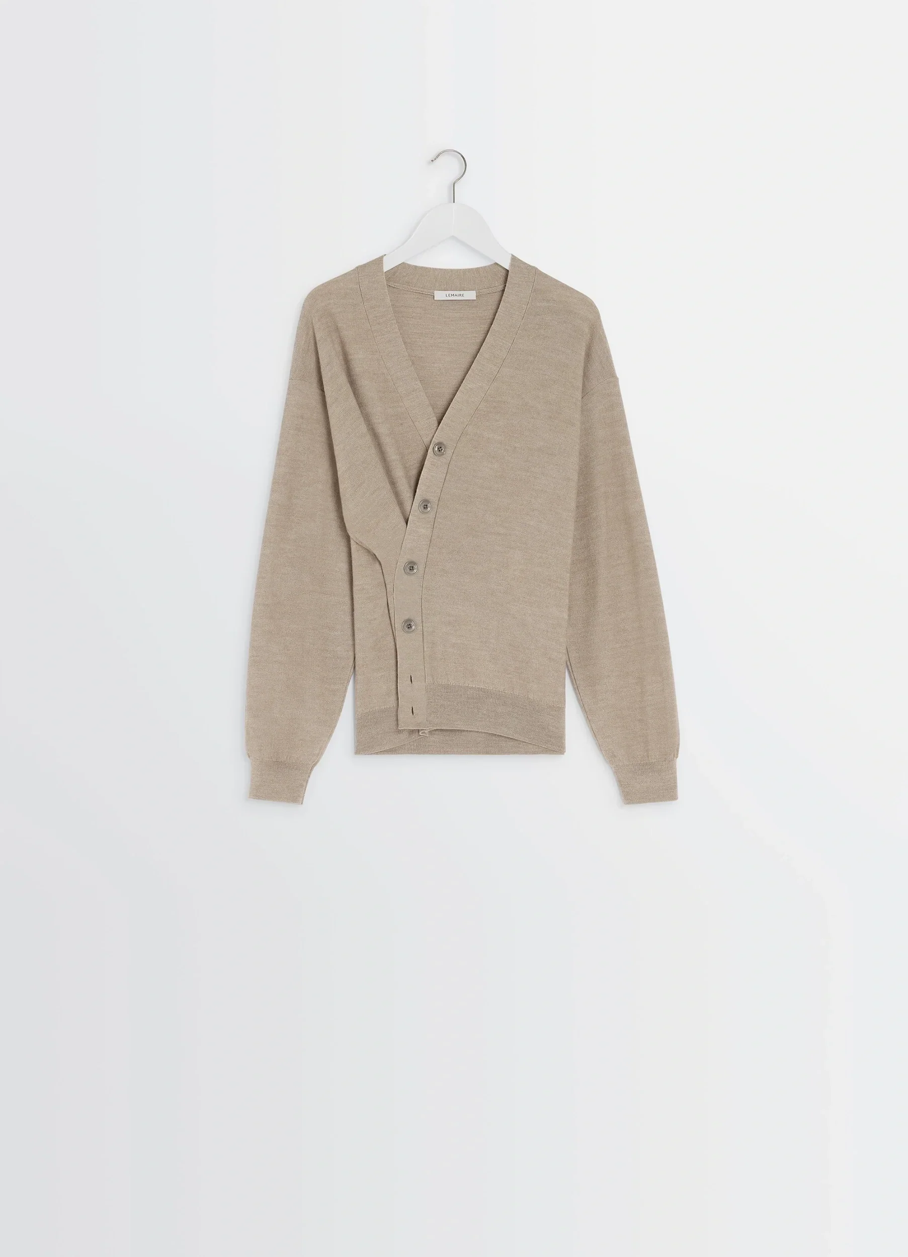 RELAXED TWISTED CARDIGAN IN MERINO BLEND - Image 8