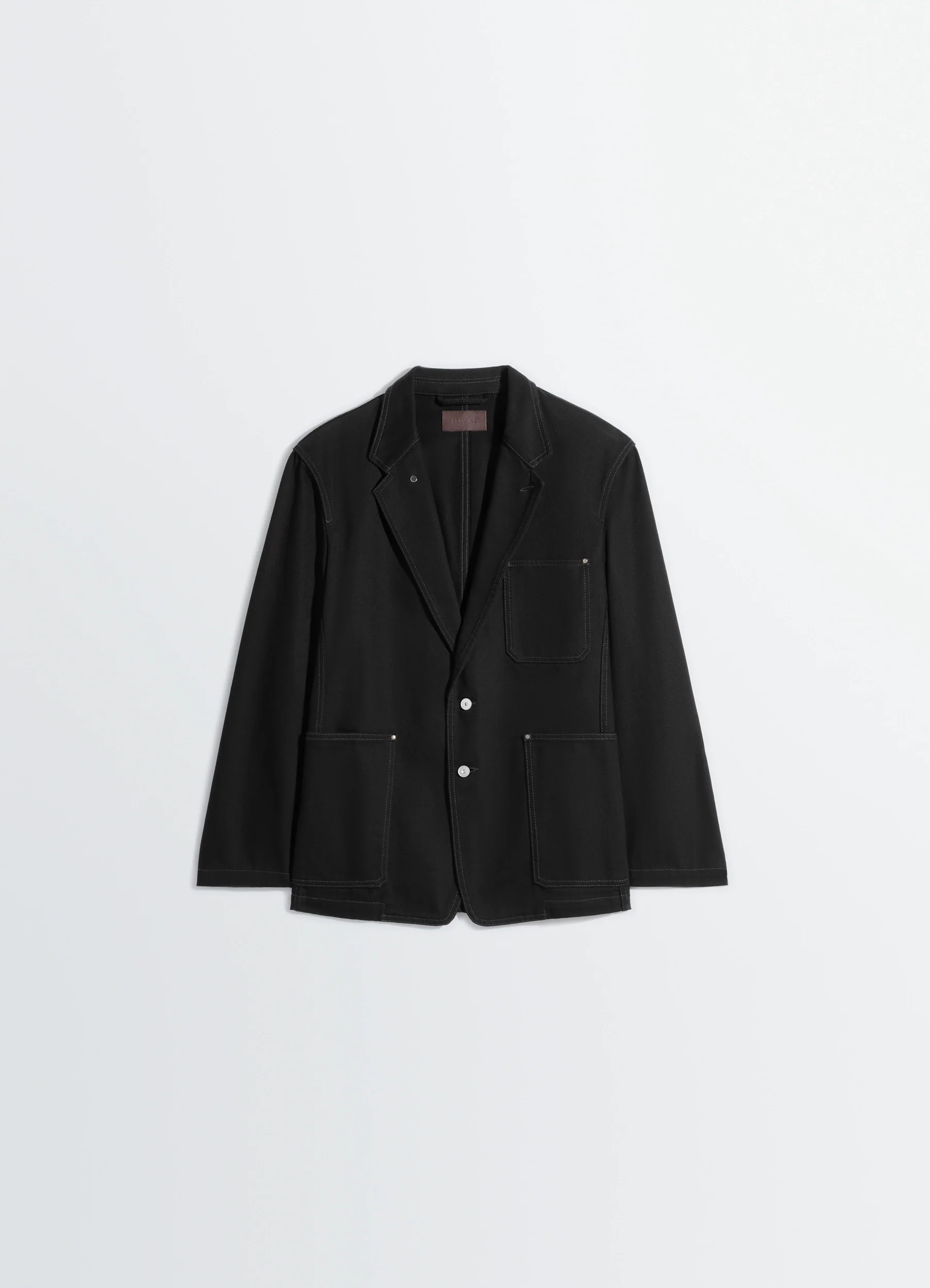 SINGLE BREASTED TAILORED JACKET IN DENIM - Image 7