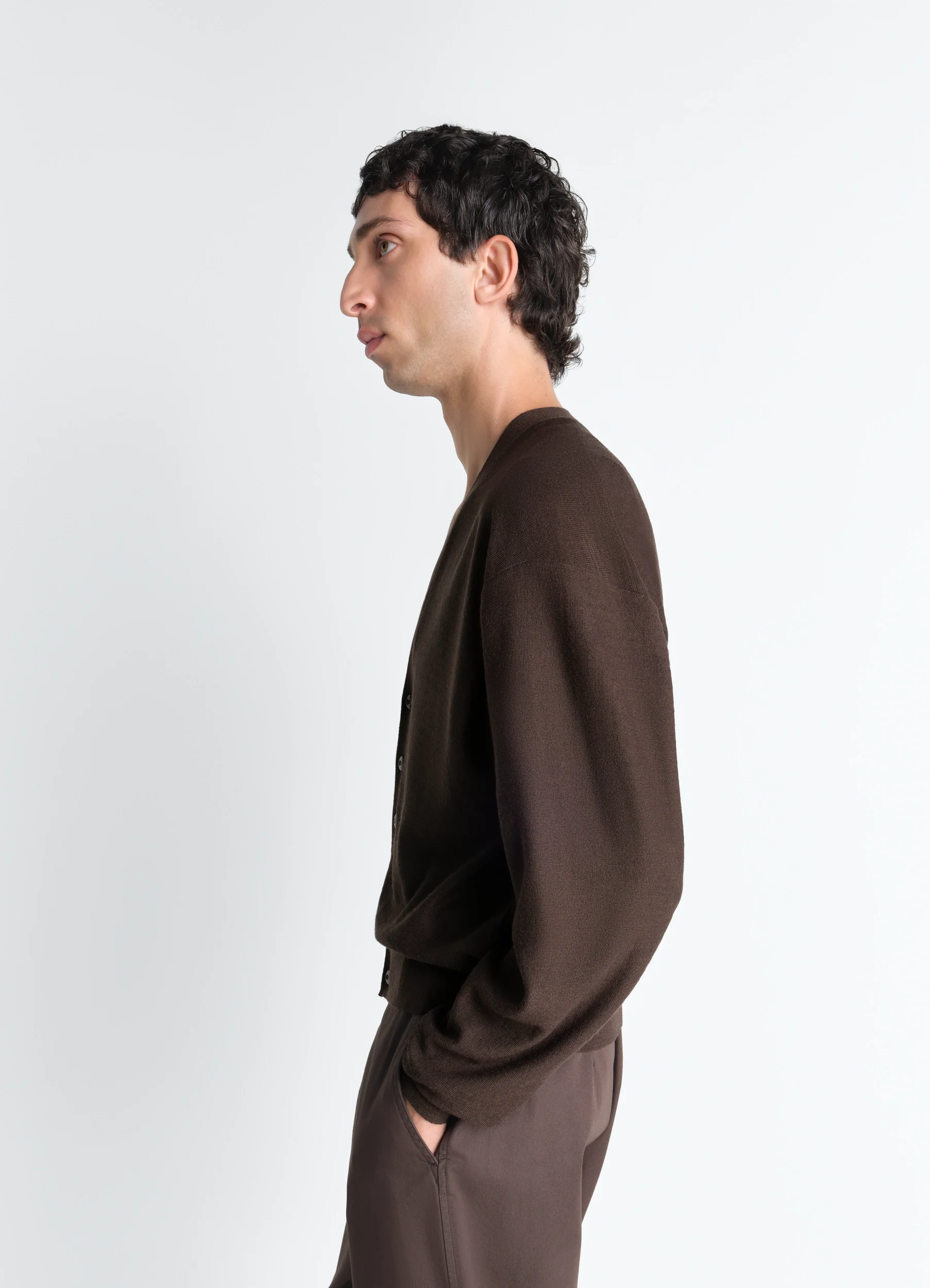 TWISTED CARDIGAN IN MERINO BLEND - Image 6