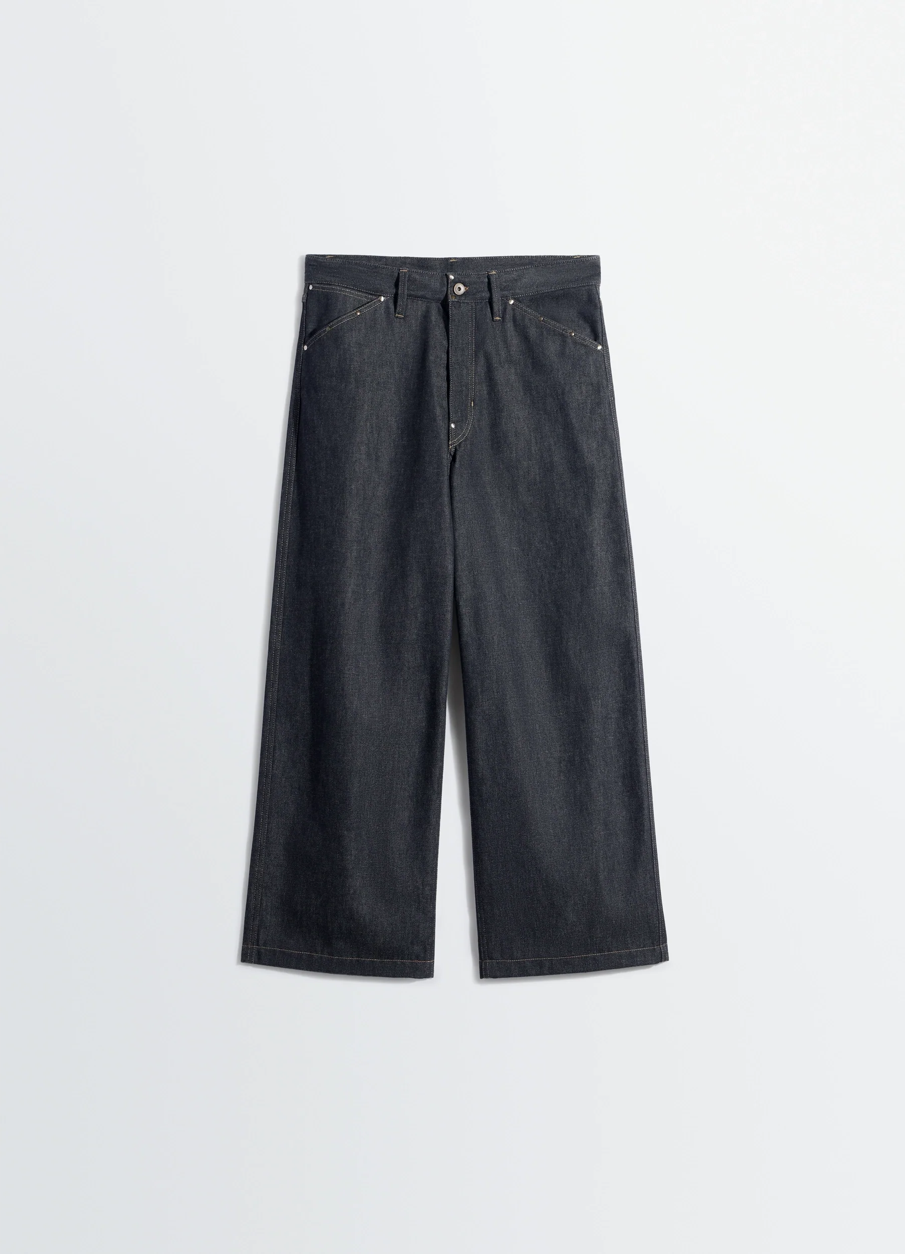 WIDE PANT WITH STUDS IN DENIM - Image 4