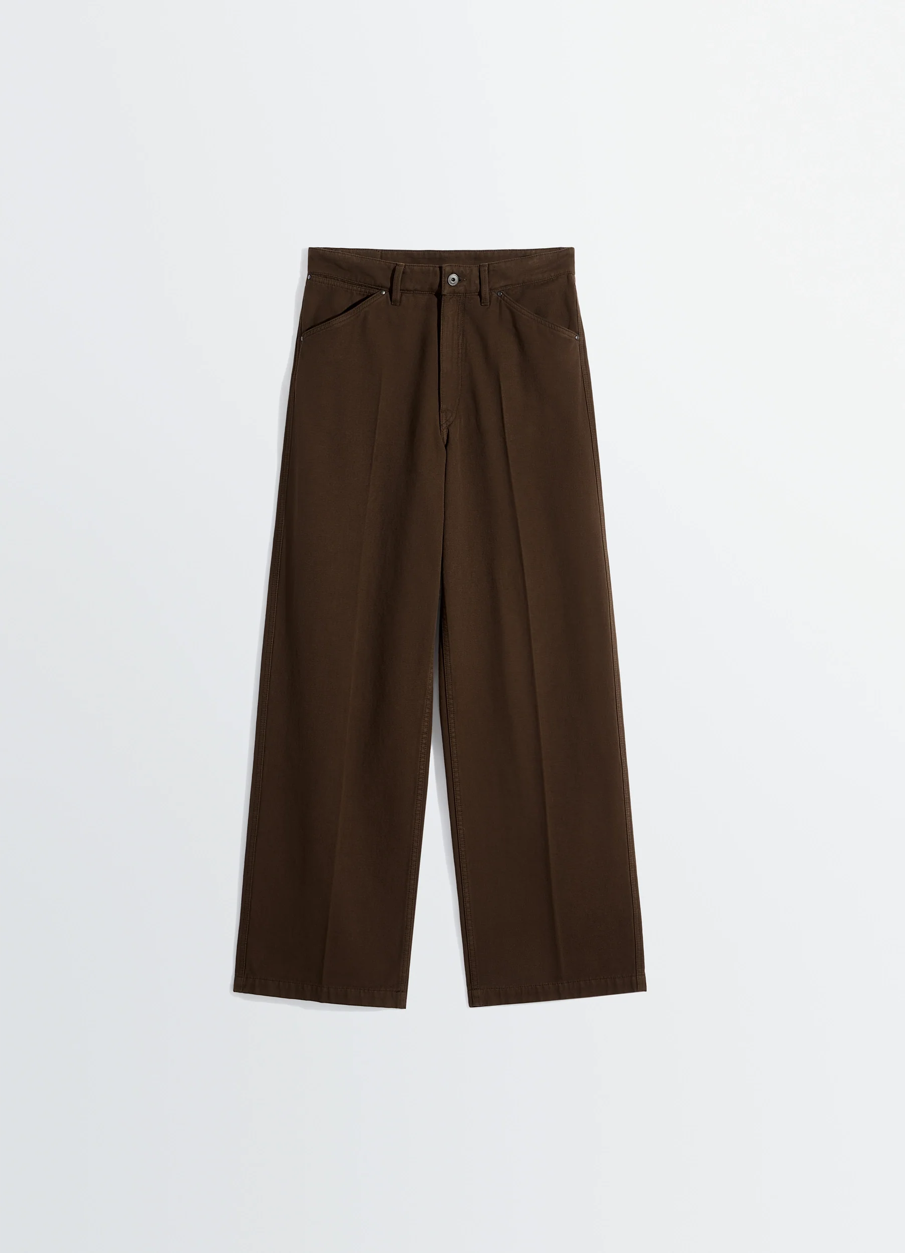 WIDE PANTS IN DYED BROKEN TWILL - Image 6